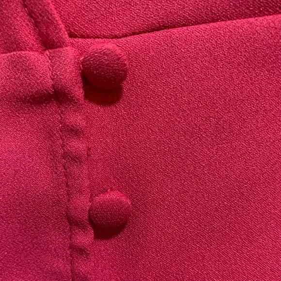 NWT - TOPSHOP HOT PINK RUFFLE DRESS - Picture 2 of 5